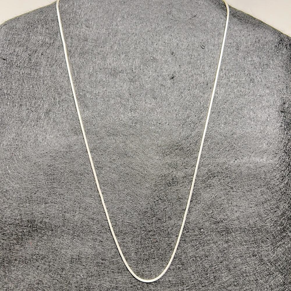 Italy 925 Women's Round Chain Necklace Size 18 Inches